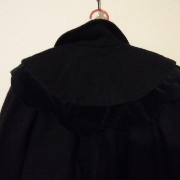 1970'S VINTAGE LITTLE NUGGET CHILD'S WOOL COAT, DARK NAVY BLUE - Picture 3 of 4